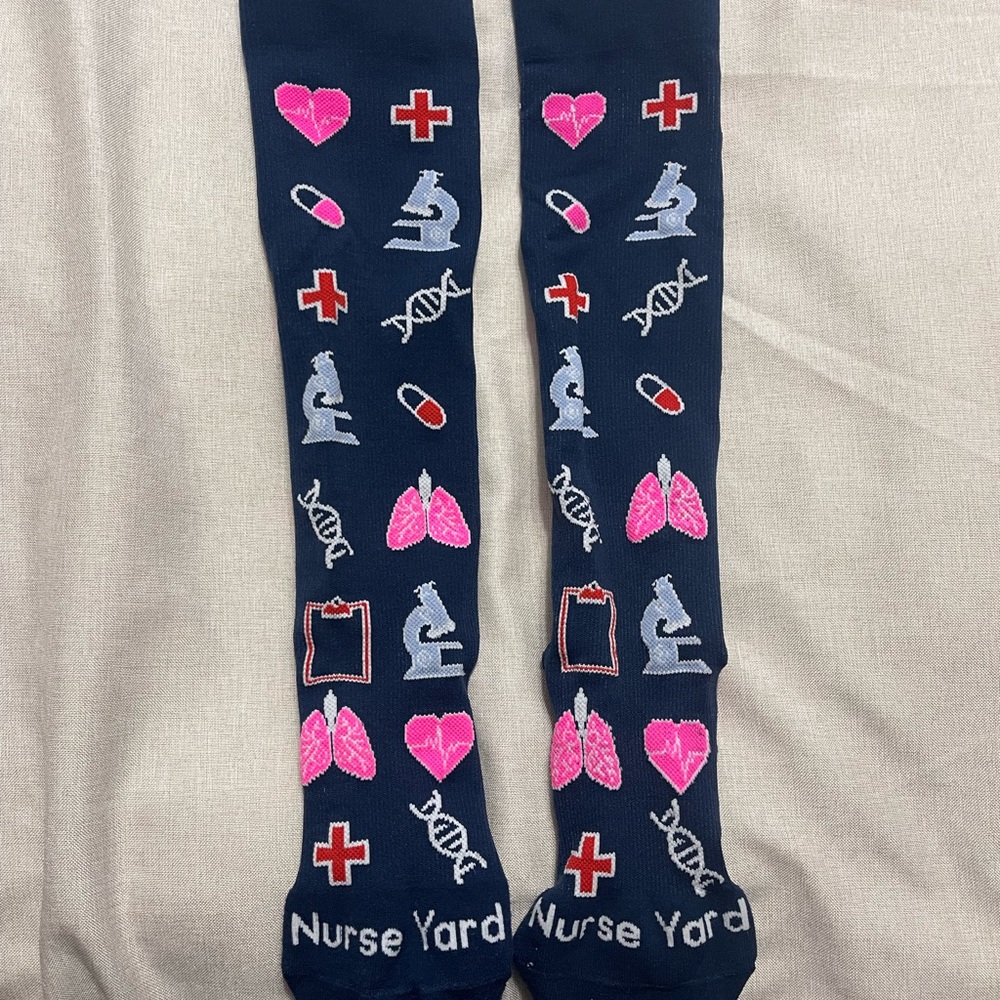 Nurse Yard Medical Themed Socks - Navy